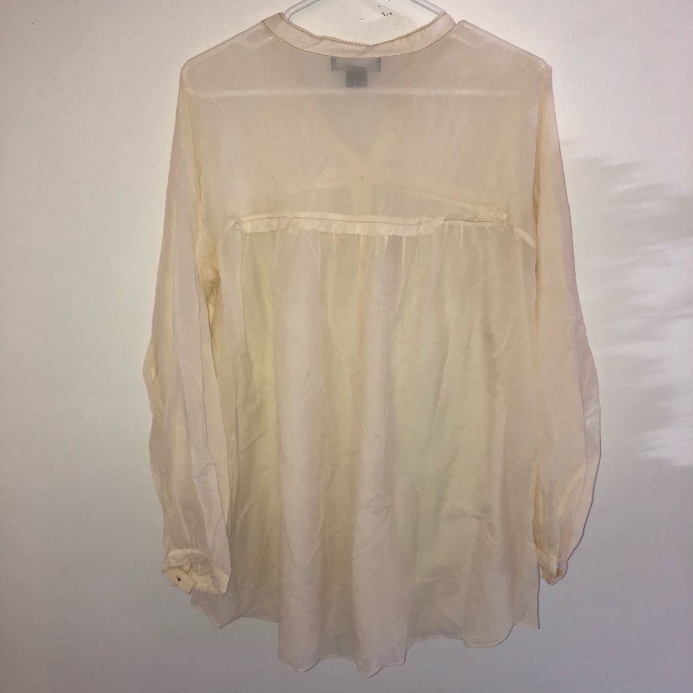 Fleurette Boho Ruffle Long Sleeve Button Down - Picture 7 of 7